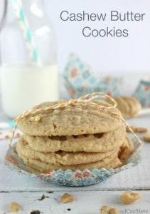 Cashew Butter Cookies by www.thecasualcraftlete.com