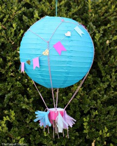 Paper Lantern Hot Air Balloon by www.thecasualcraftlete.com