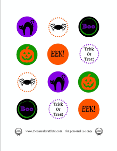 Halloween Printable Pencil Topper Pic