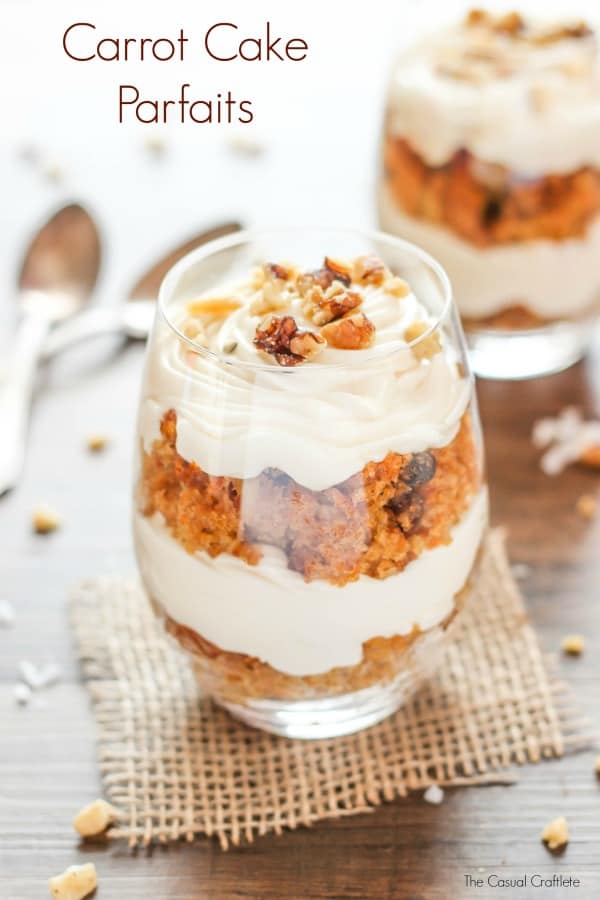 Buttery Walnut Carrot Cake Bars, Parfait, Cereal & Cake Pops