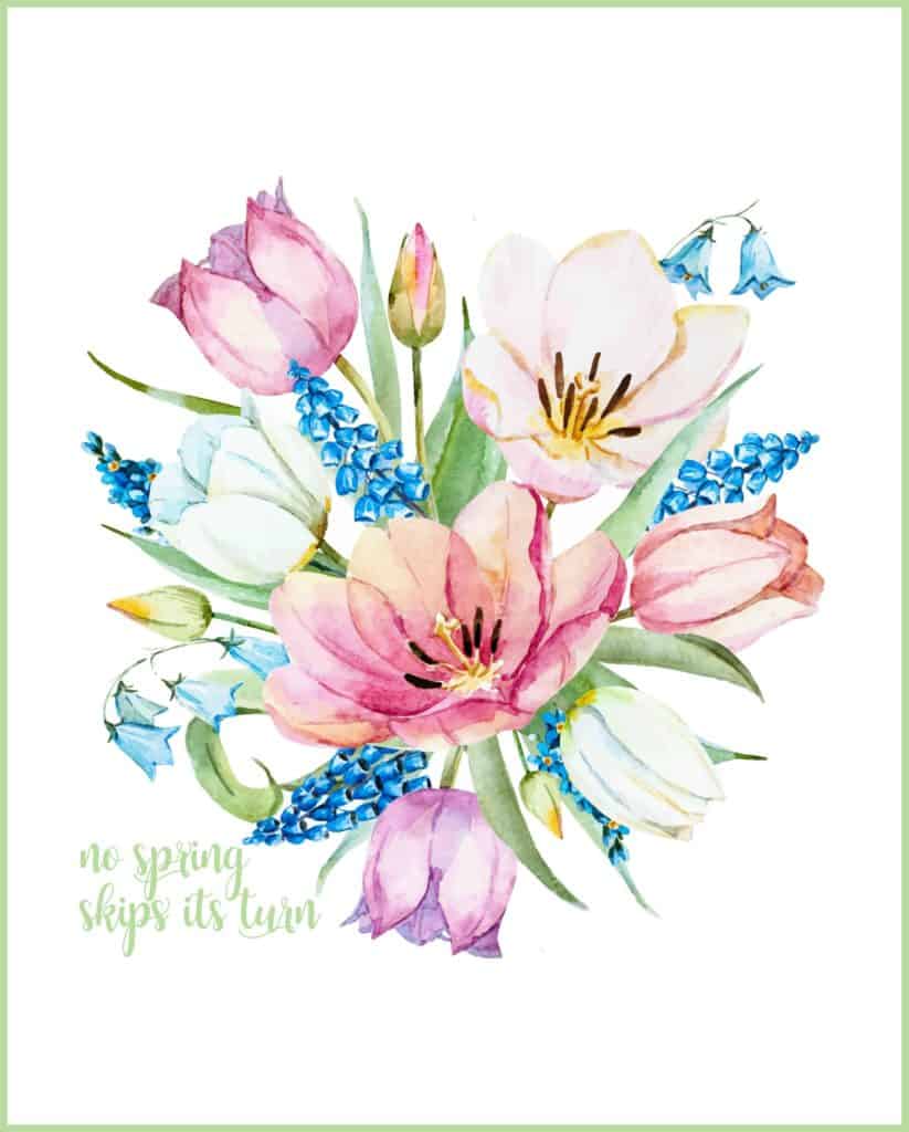 Spring Flowers Free Printable Purely Katie