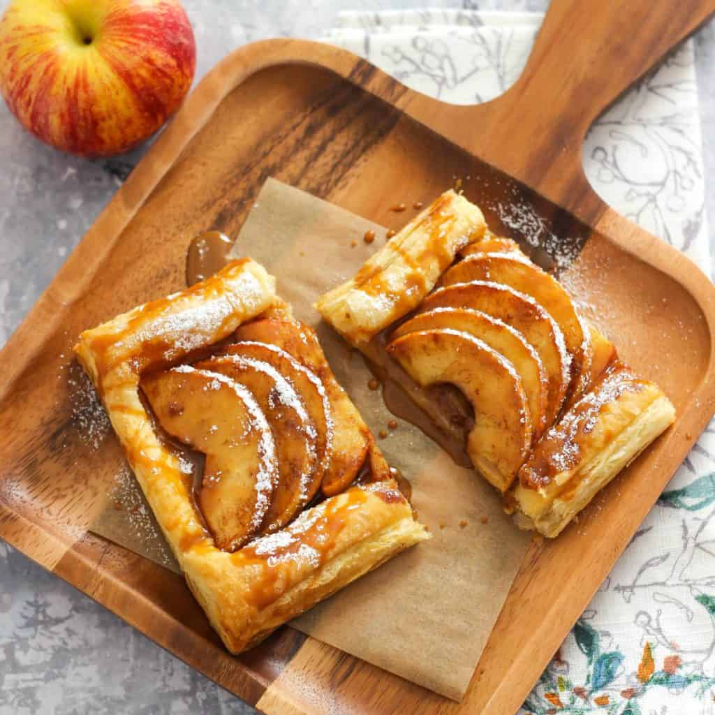 Apple Cinnamon Puff Pastry Tart