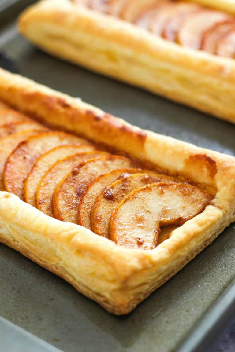 Apple Cinnamon Puff Pastry Tart