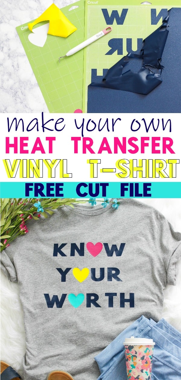 How to Put Heat Transfer Vinyl (HTV) on T-Shirt, DIY, Make Your Own T- Shirt