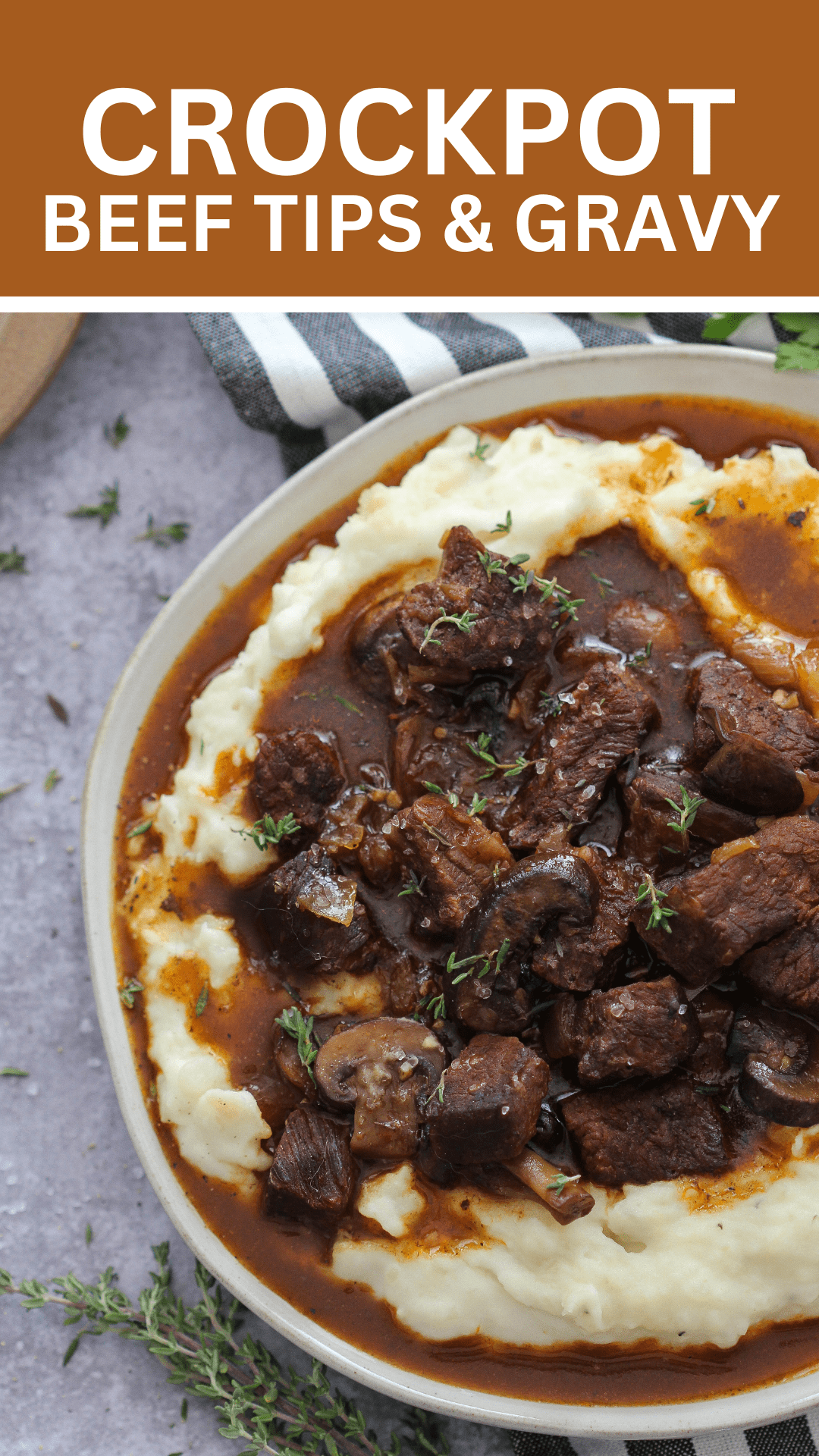 Crockpot-Beef-Tips-and-Gravy-1 - Purely Katie